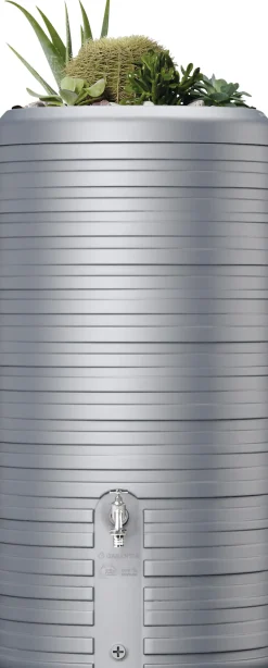 Garantia Regenspeicher Nordic 2in1 300 L steingrau mit Pflanzschale