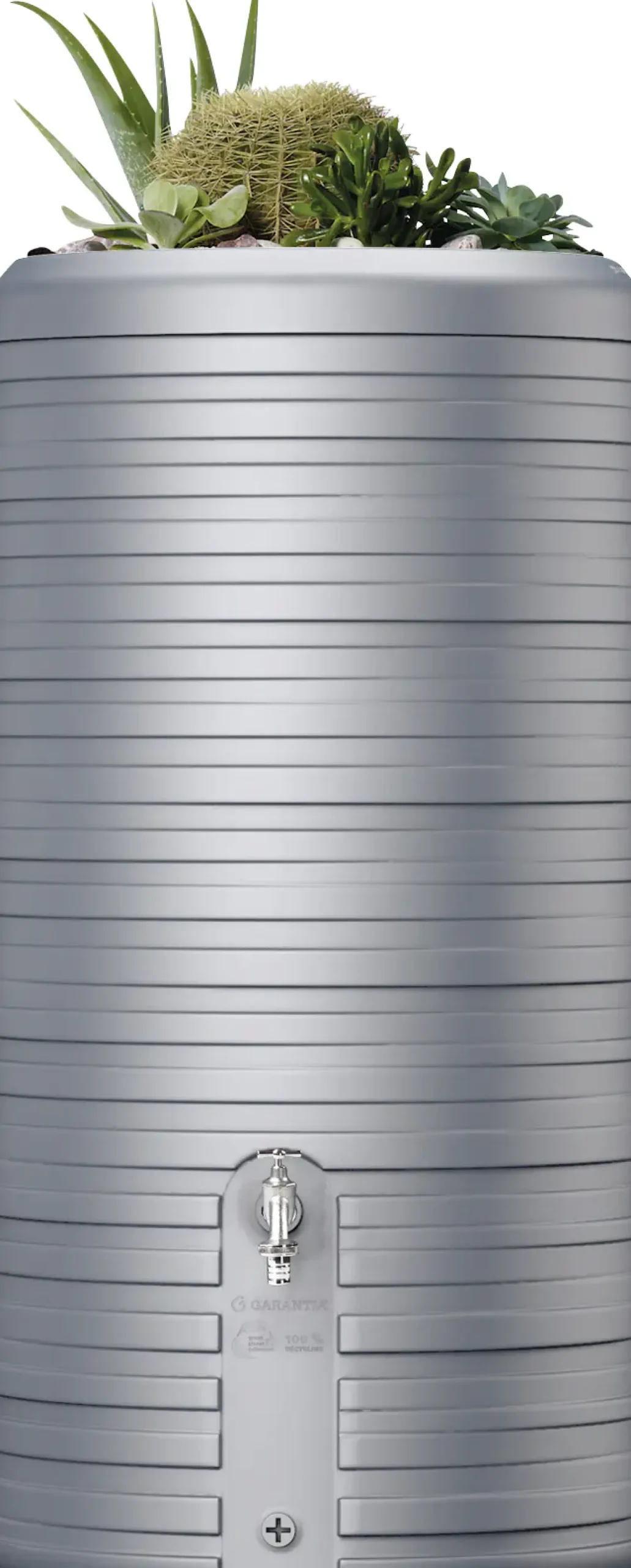 Garantia Regenspeicher Nordic 2in1 300 L steingrau mit Pflanzschale