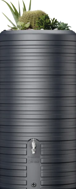 Garantia Regenspeicher Nordic 2in1 300 L graphite grey mit Pflanzschale