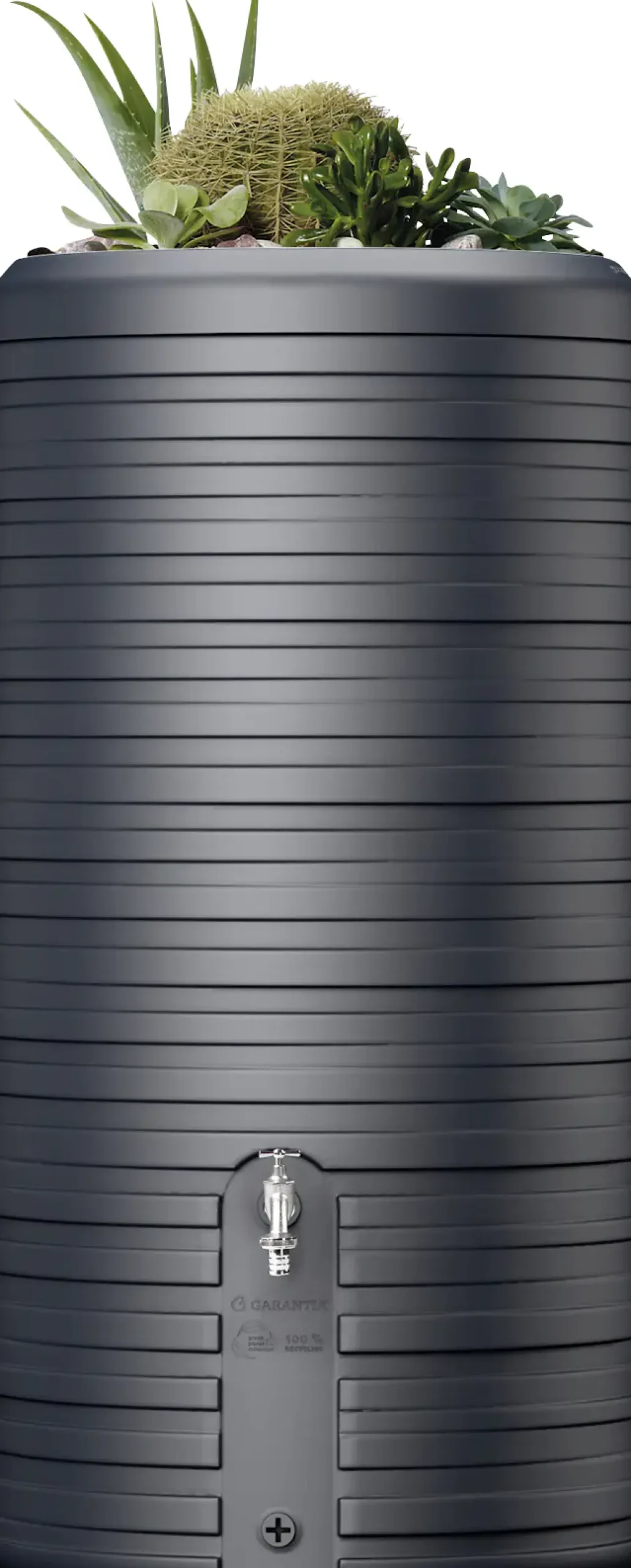 Garantia Regenspeicher Nordic 2in1 300 L graphite grey mit Pflanzschale