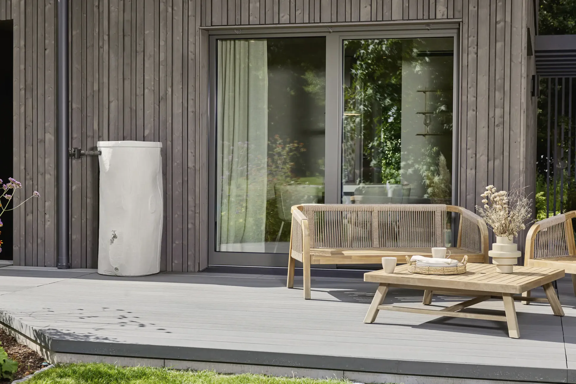 Garantia Regenspeicher Woodstock Baumstamm rund 250 L