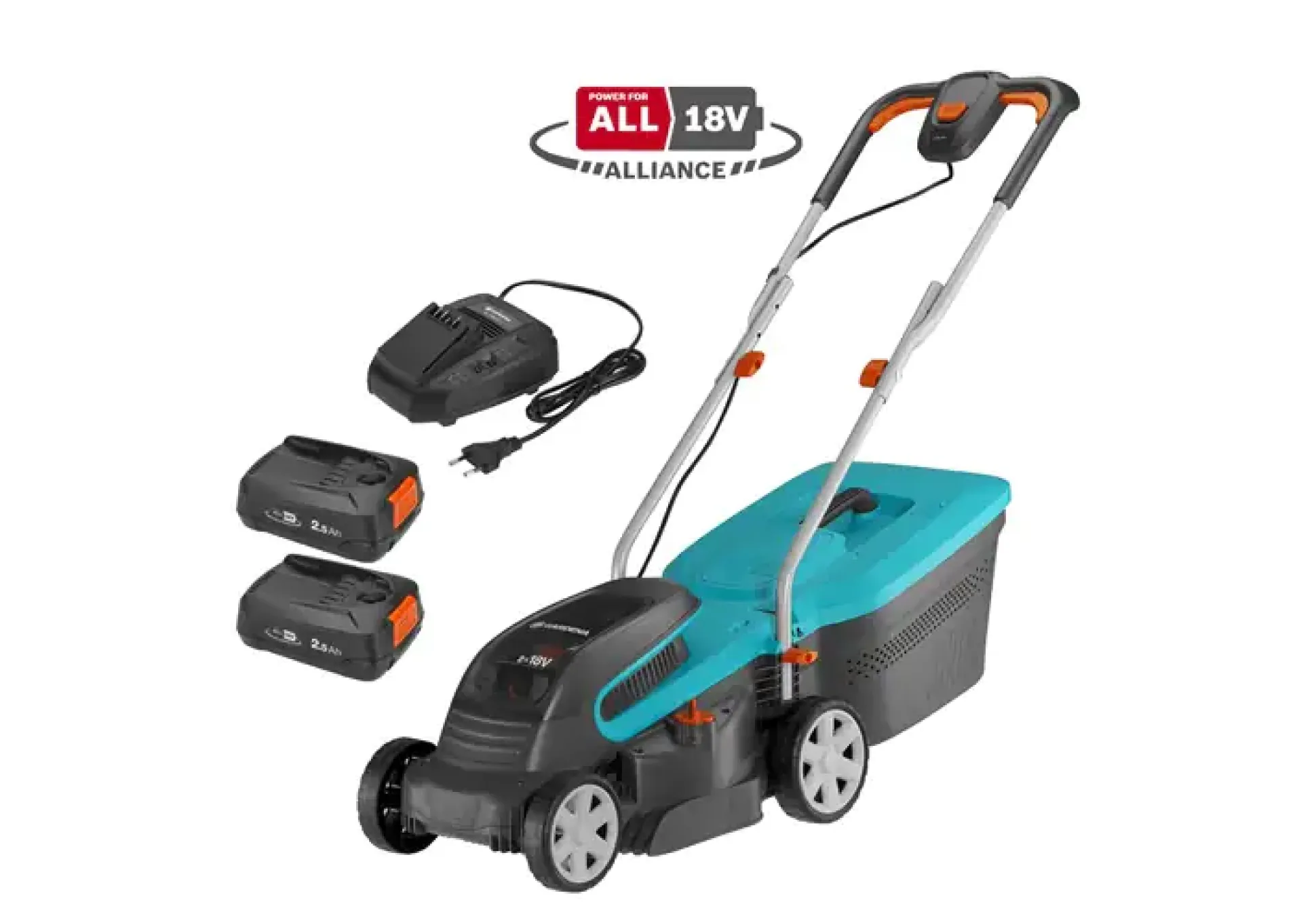 Gardena Akku-Rasenmäher PowerMax 32/36V P4A Ready-To-Use Set