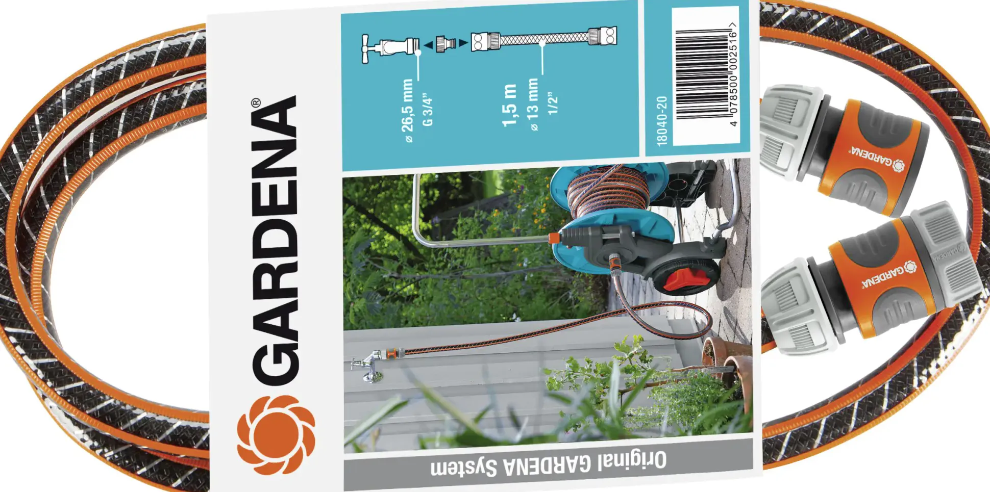 Gardena Anschlussgarnitur Flex 13 mm (1/2") 1,5 m