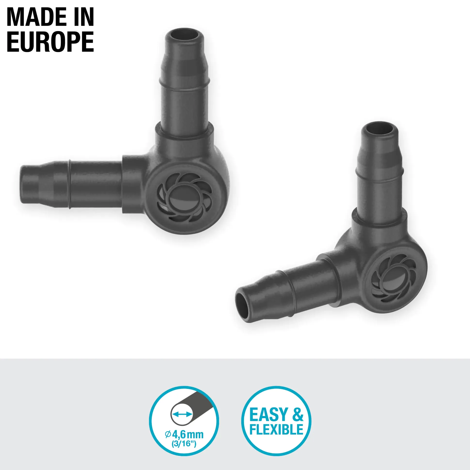 Gardena L-Stück, 4,6 mm (3/16")