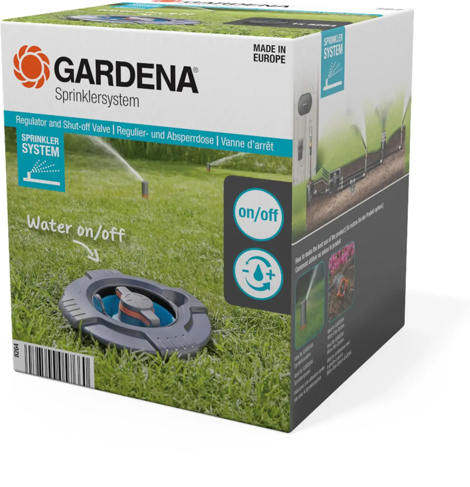 Gardena Regulier und Absperrdose 3/4"Außengewinde