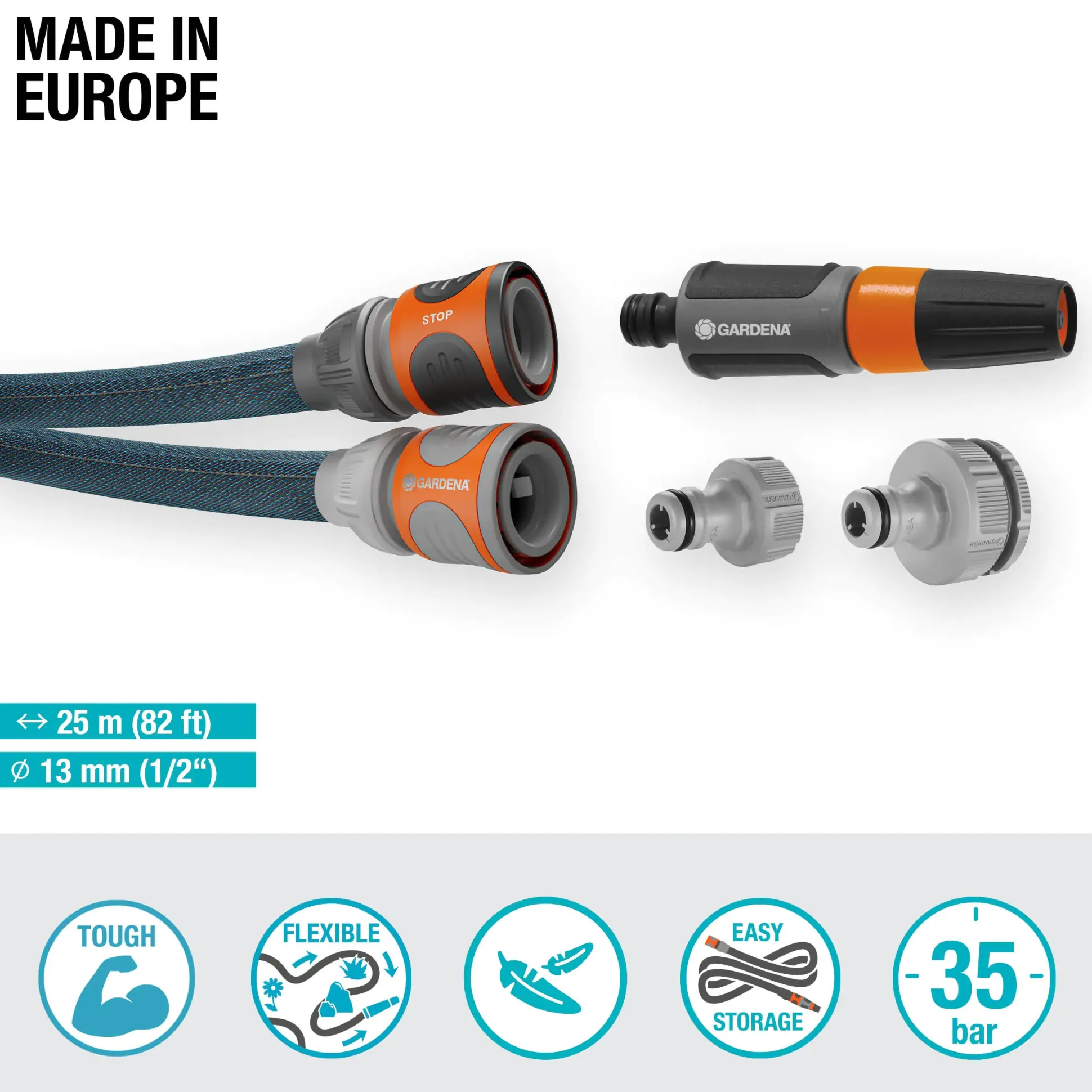 Gardena Textilschlauch Liano Xtreme, 13 mm (1/2") 25 m