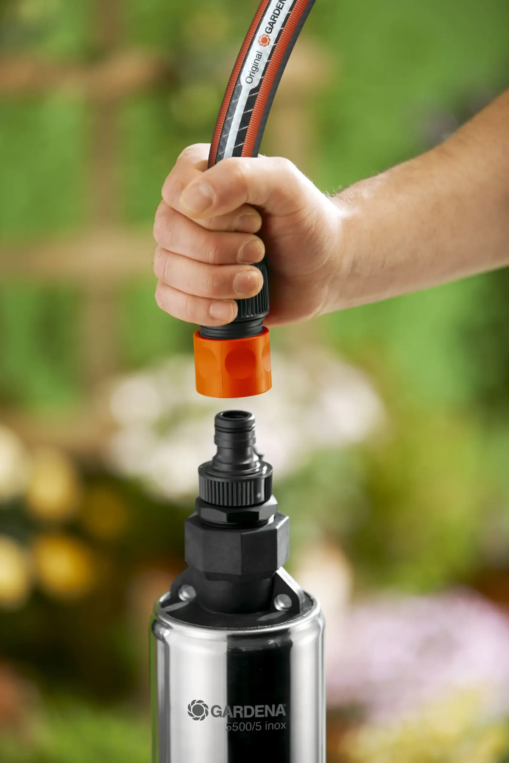 Gardena Tiefbrunnenpumpe 5500 l/h 5 m inox 850 Watt