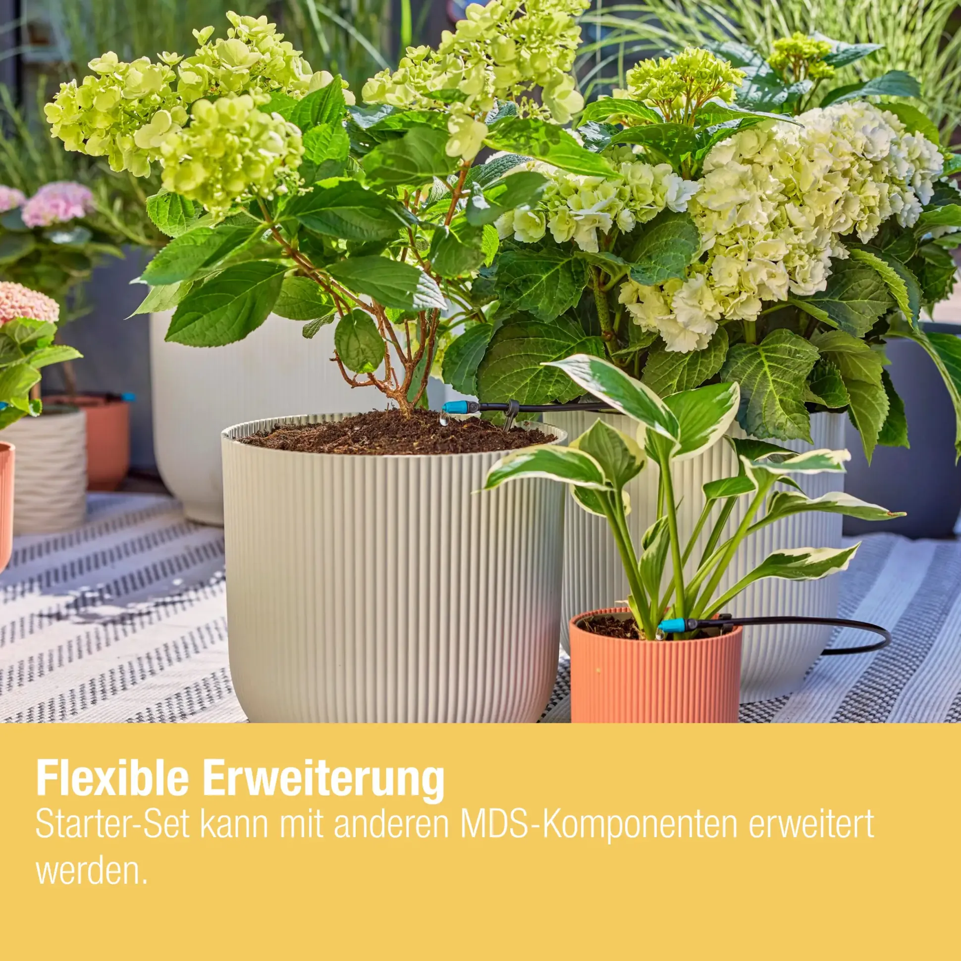 Gardena Tropfbewässerung Set Balkon 15 Topfpflanzen