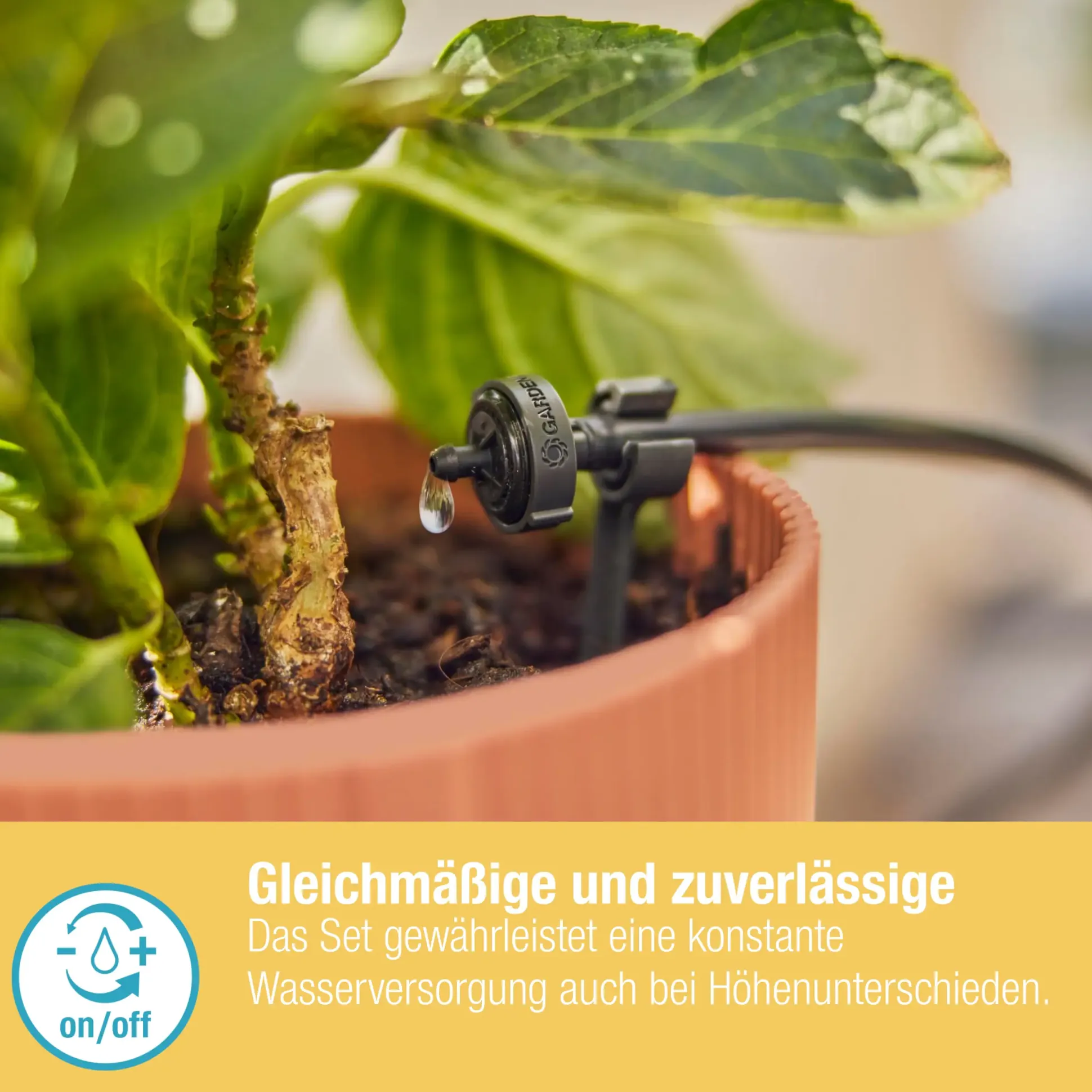 Gardena Tropfbewässerung Set Balkon 15 Topfpflanzen