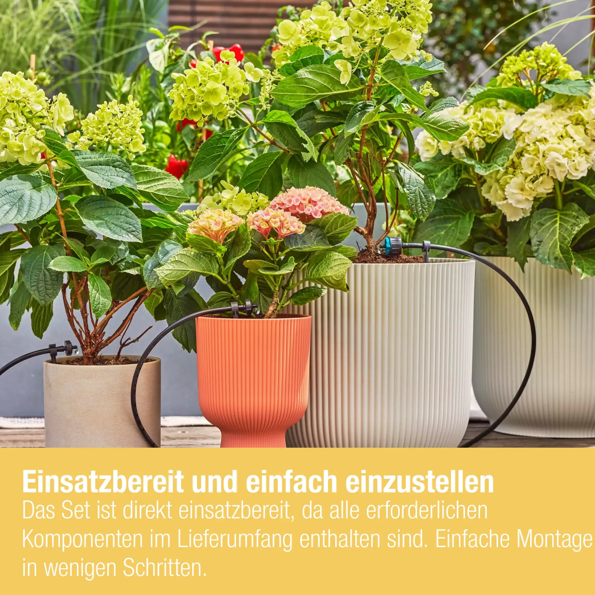 Gardena Tropfbewässerung Set Balkon 15 Topfpflanzen