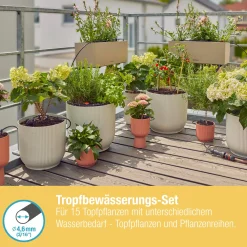 Gardena Tropfbewässerung Set Balkon 15 Topfpflanzen
