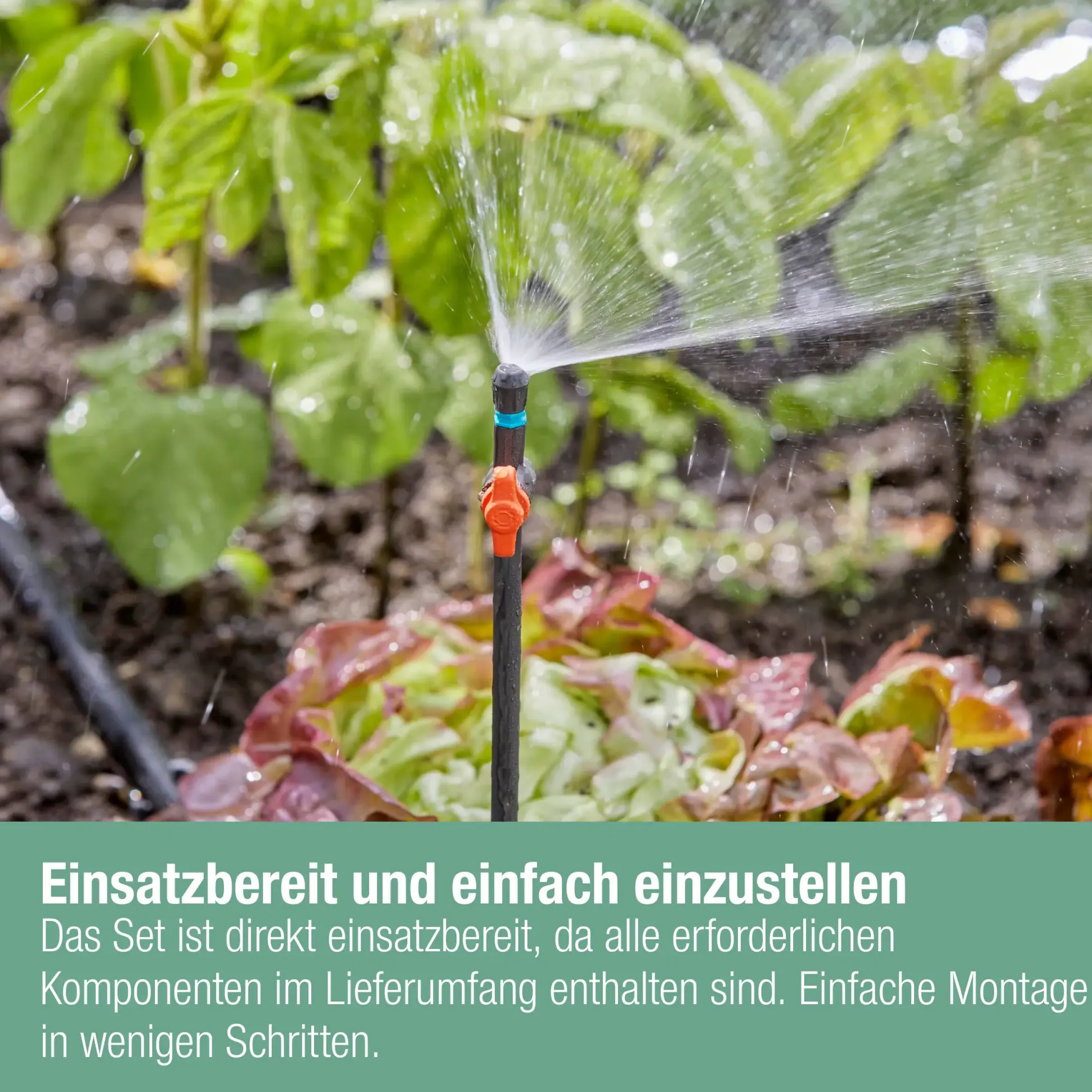Gardena Tropfbewässerung Set Gemüse/Blumenbeet bis zu 60 m²