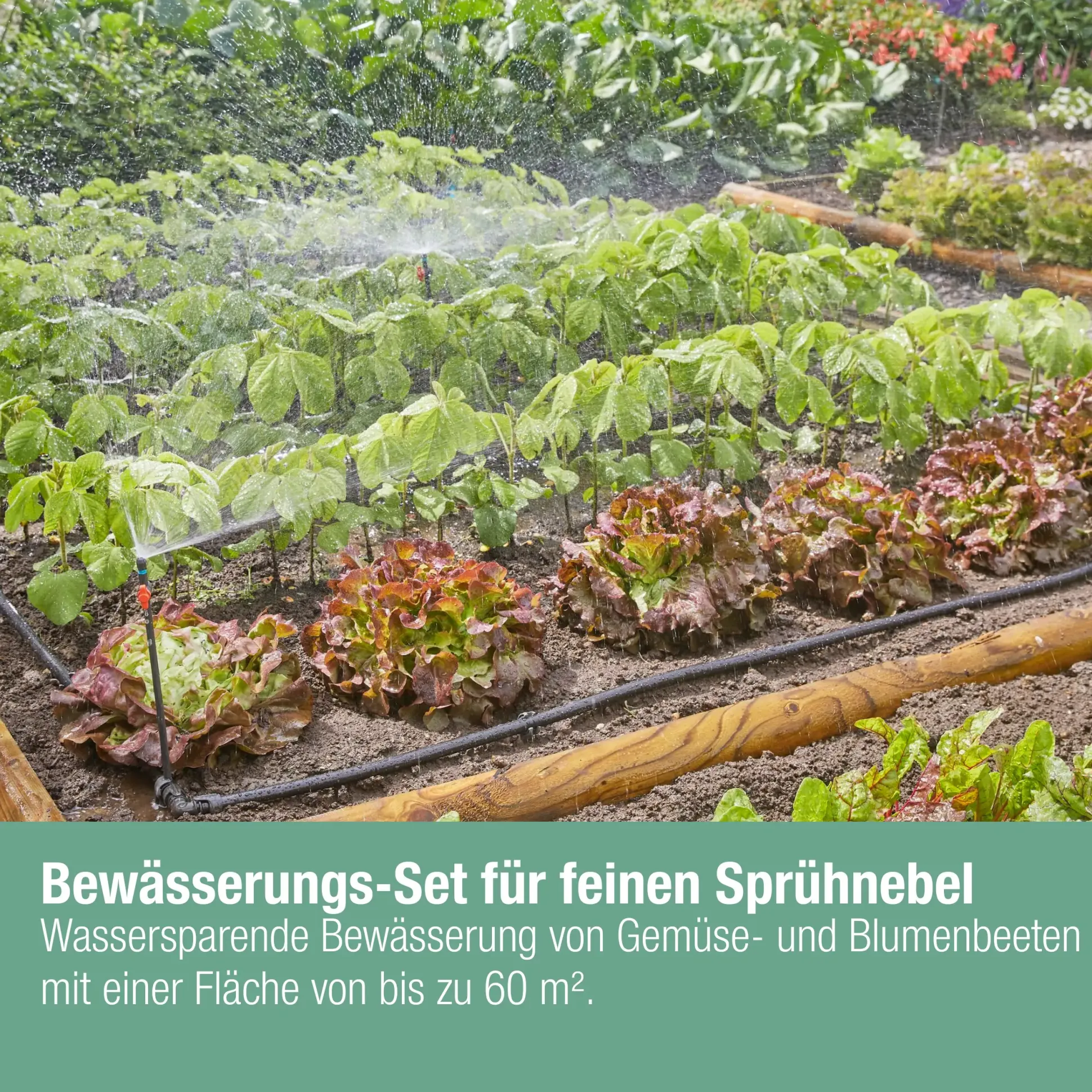 Gardena Tropfbewässerung Set Gemüse/Blumenbeet bis zu 60 m²
