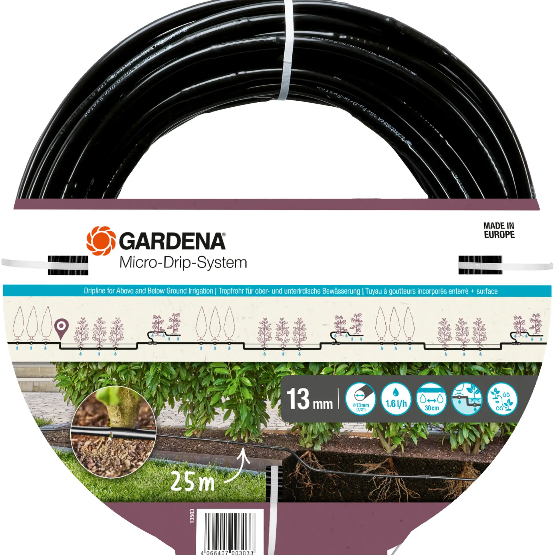 Gardena Tropfrohr, 1,6 l/h