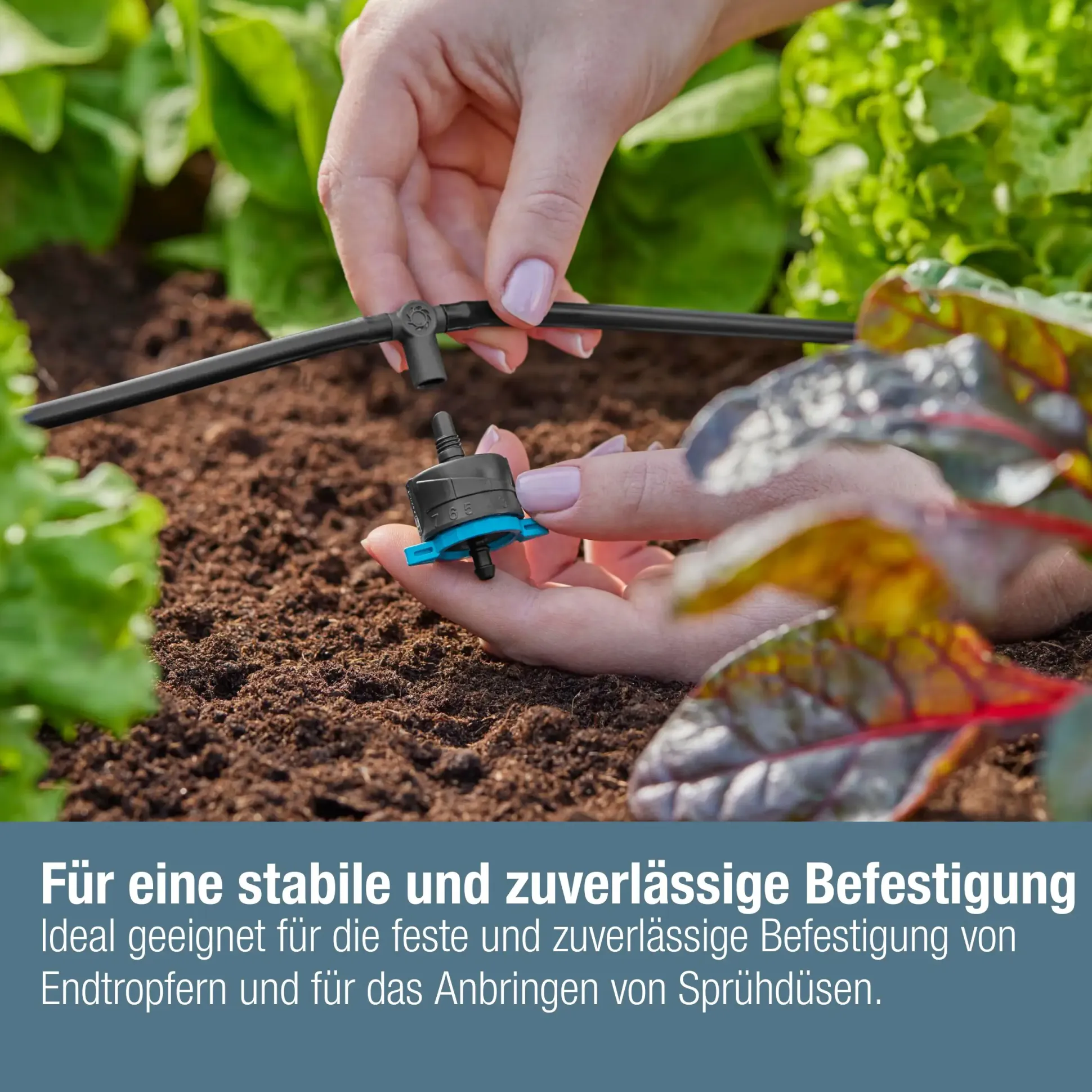 Gardena T-Stück für Sprühdüsen/Endtropfer 4,6 mm (3/16")