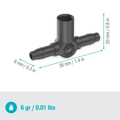 Gardena T-Stück für Sprühdüsen/Endtropfer 4,6 mm (3/16