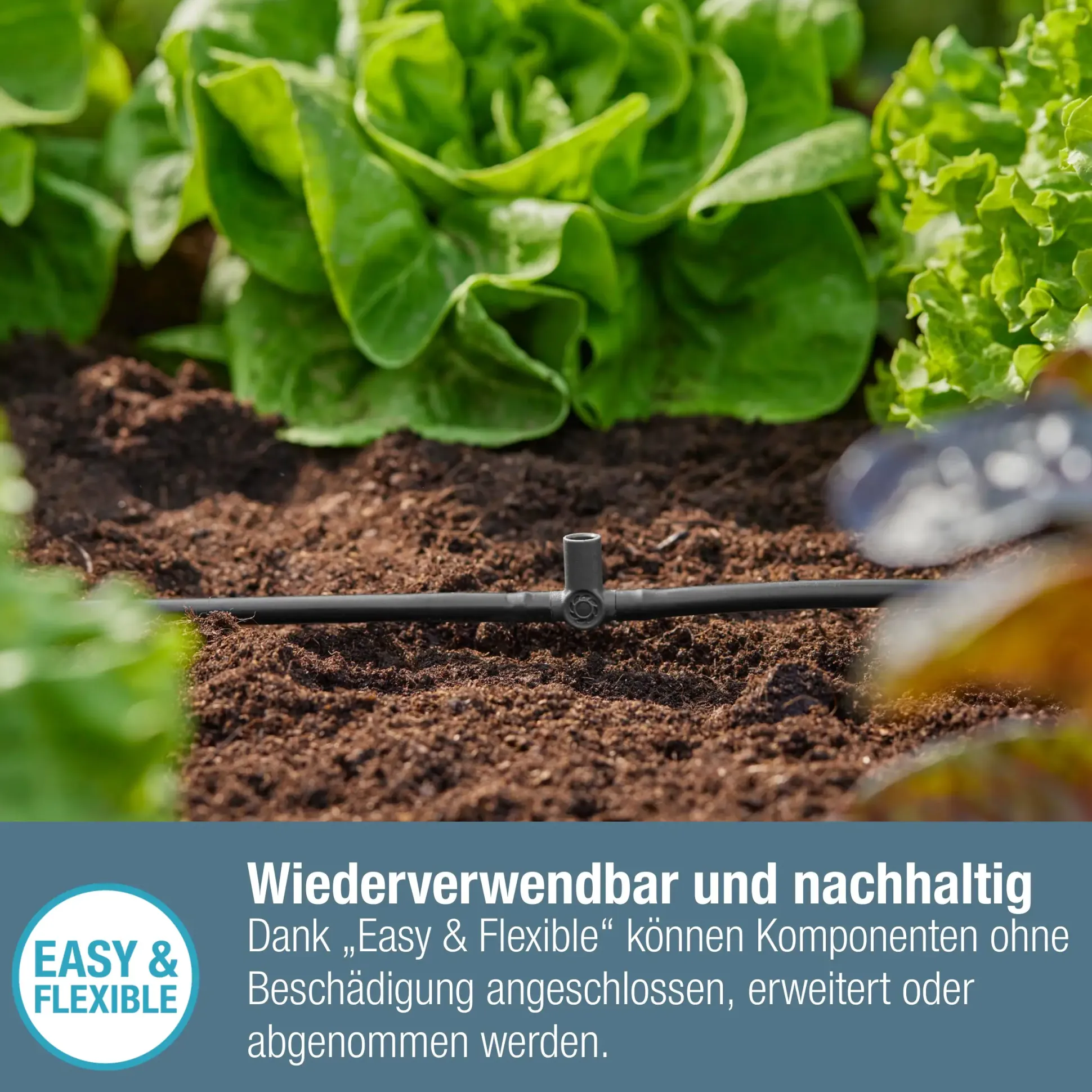 Gardena T-Stück für Sprühdüsen/Endtropfer 4,6 mm (3/16")