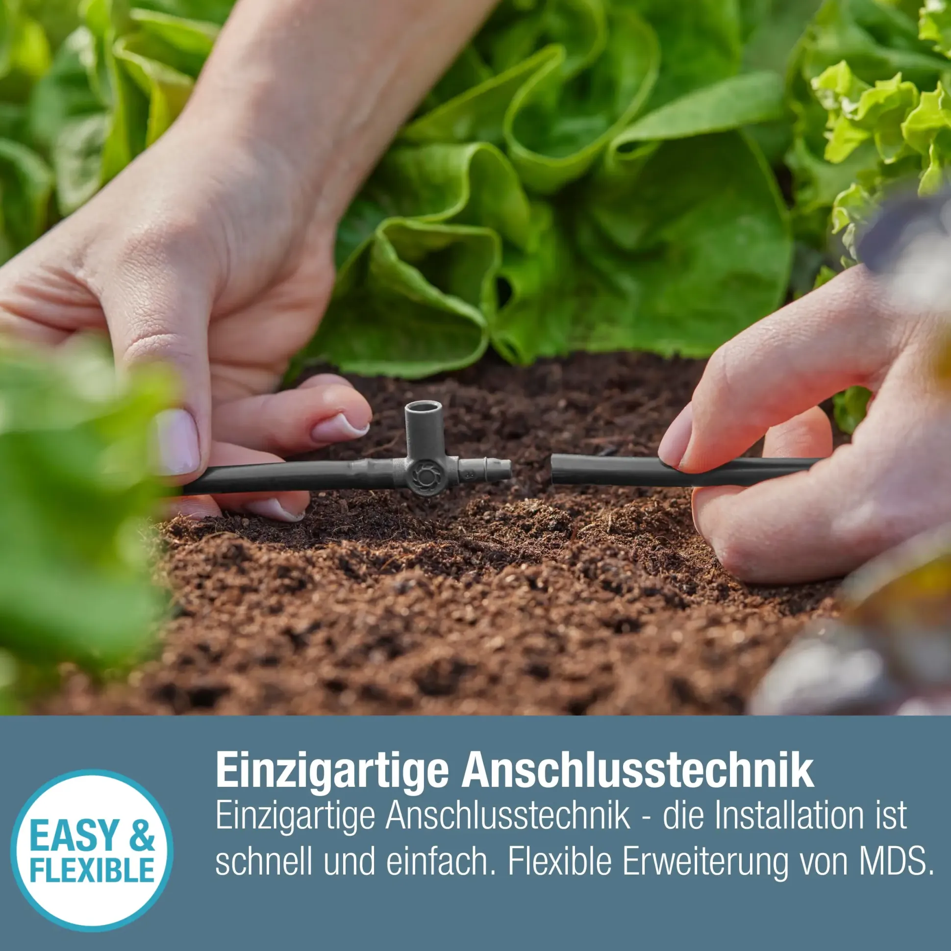 Gardena T-Stück für Sprühdüsen/Endtropfer 4,6 mm (3/16")