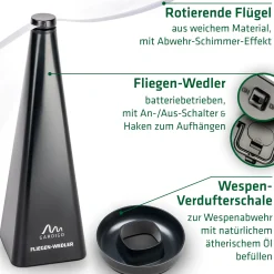 Gardigo Fliegenwedler & Wespenverdufter schwarz