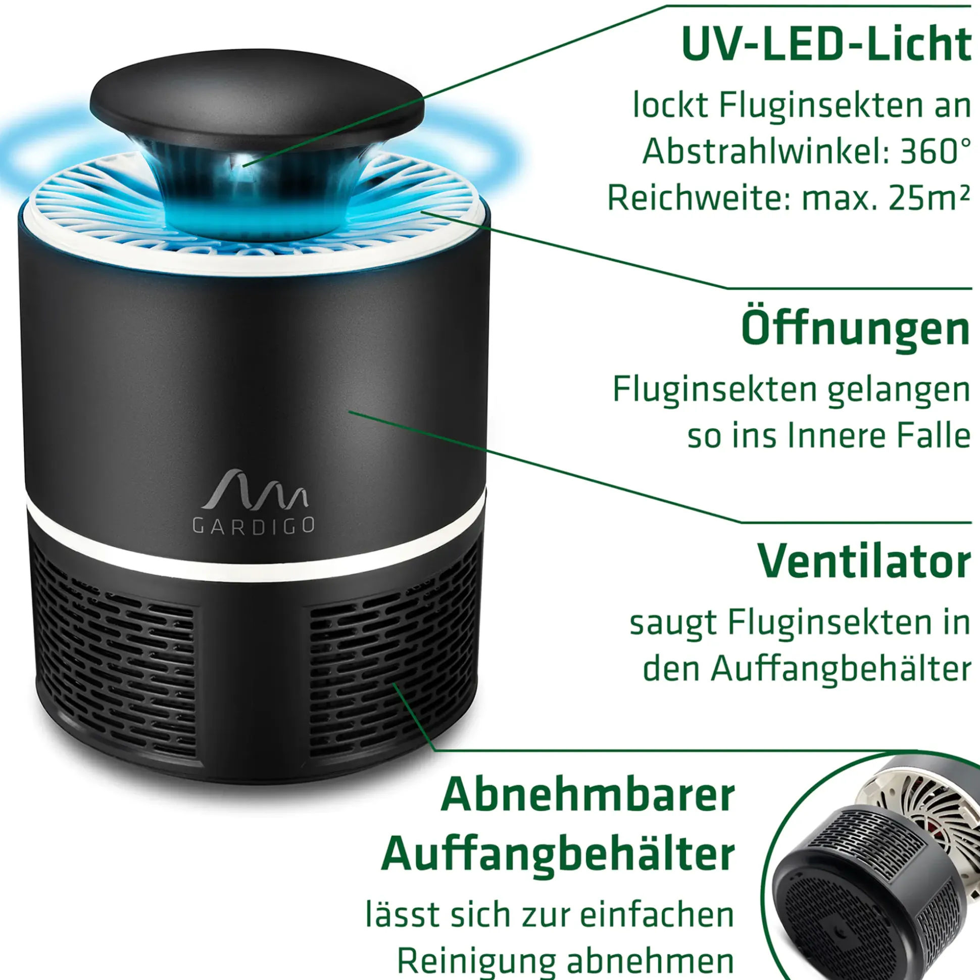 Gardigo USB-Insektenfalle 5 W