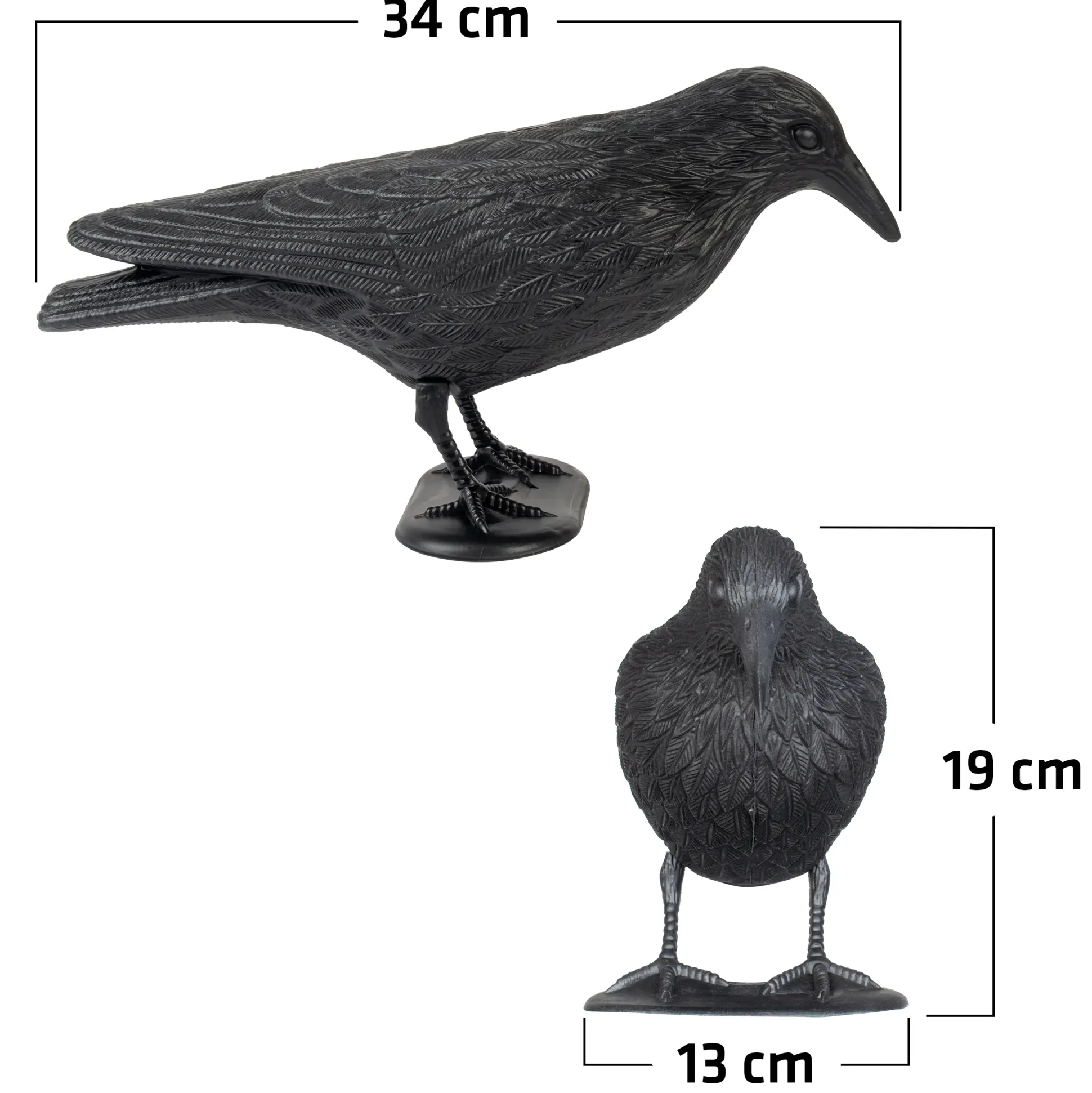 Gardigo Vogelabwehr Krähe schwarz