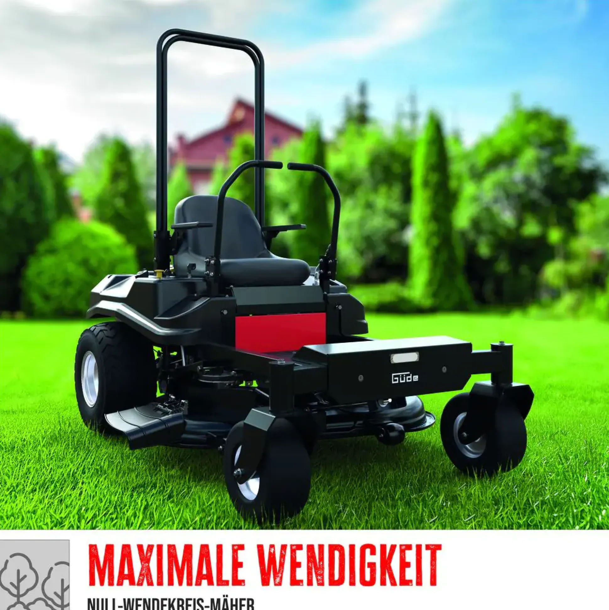 Güde Aufsitzrasenmäher Zero Turn GZT 1070