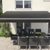 Gelenkarm-Markise Berlin anthrazit Breite 300 cm Ausfall 200 cm