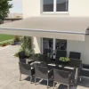Gelenkarm-Markise Berlin mit Funkmotor beige Breite 400 cm Ausfall 250 cm