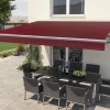 Gelenkarm-Markise Berlin mit Funkmotor bordeaux rot Breite 300 cm Ausfall 200 cm