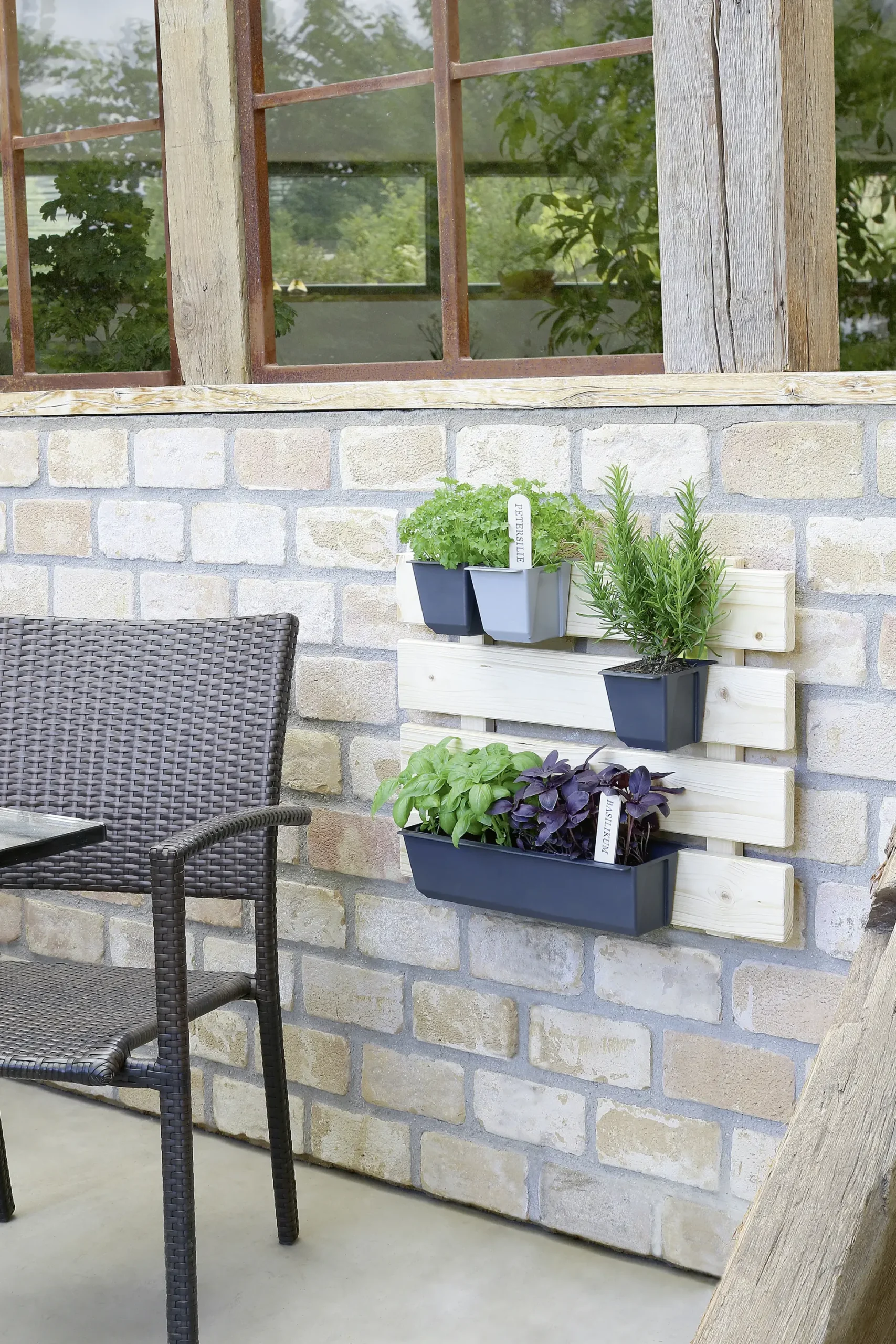 Geli Pflanztopf Easy 37 x 10 cm anthrazit für Europalette