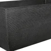 Geli Pflanztrog mit Rillen 80 x 40 x 34 cm anthrazit