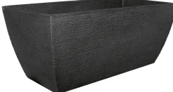 Geli Pflanztrog mit Rillen 80 x 40 x 34 cm anthrazit