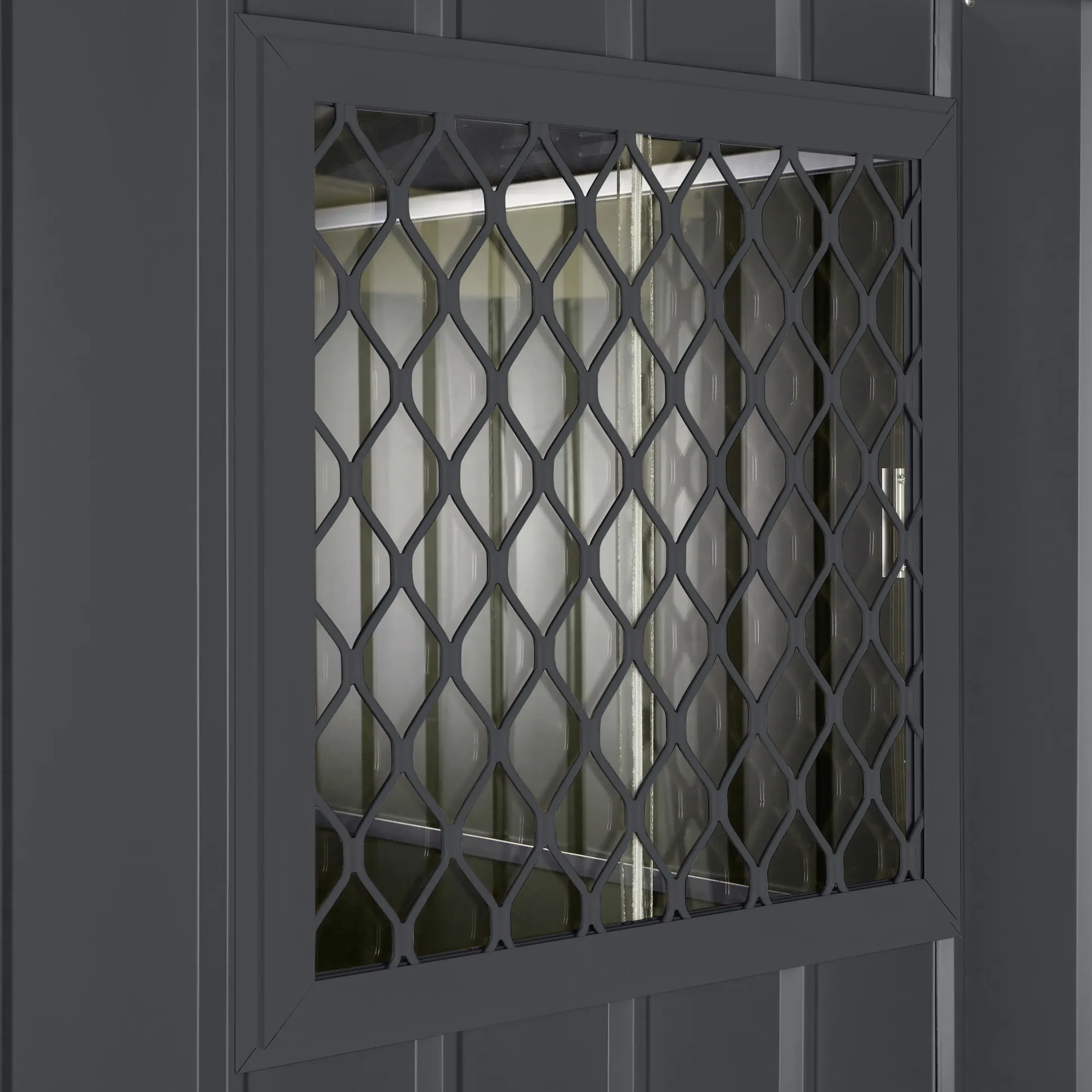Globel Fenster-Set 1 62 x 62 cm anthrazit