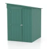 Globel Metallgerätehaus Lean-To 56 155 x 180 x 203 cm jade