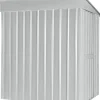 Globel Metallgerätehaus Lean-To 56 155 x 180 x 203 cm silber-metallic