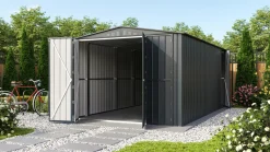 Globel Metallgerätehaus Parker MGR 1015 308 x 464 x 225 cm anthrazit