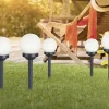 Globo LED Solarleuchte grau 35 x 10 cm