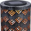 Globo LED Solarleuchte silber antik 19cm