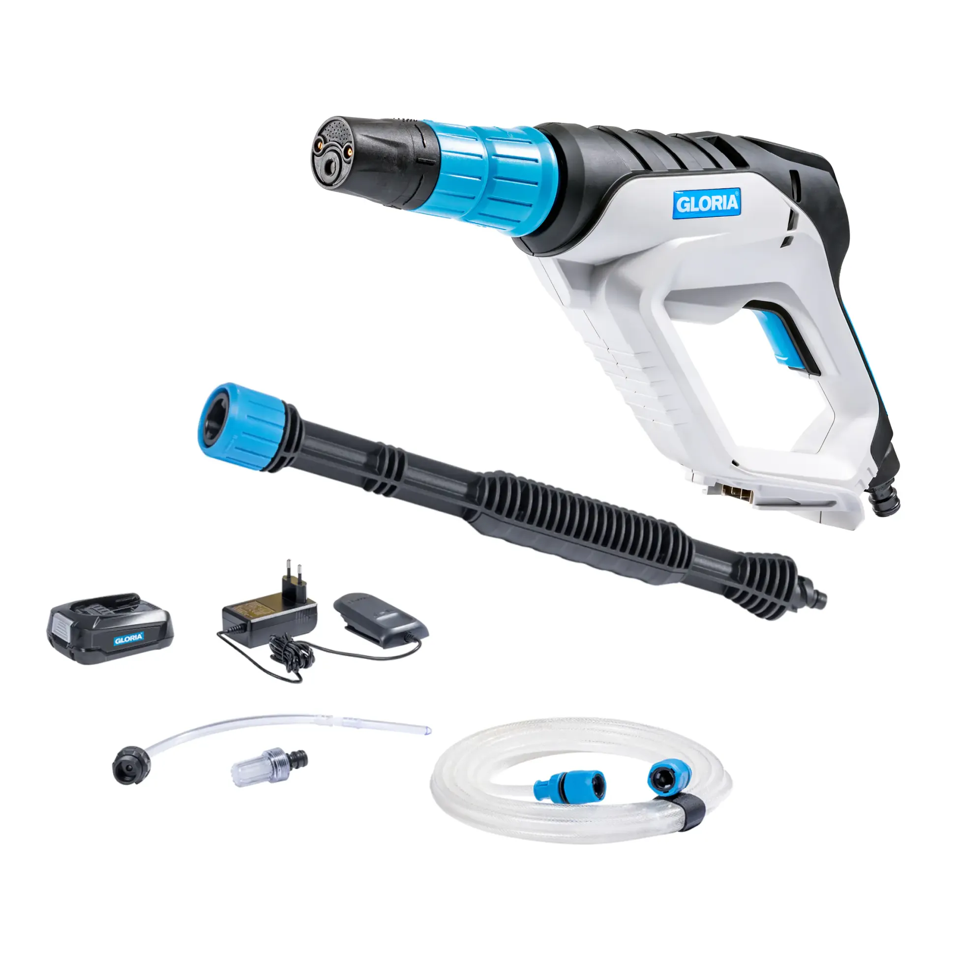 Gloria Akku-Sprühsystem MultiJet 18V Set Mitteldruckreiniger inkl. Akku