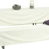 GO-DE Bierzeltgarnitur-Hussen weiß 220 x 70 x 42 cm, (70er Tisch)