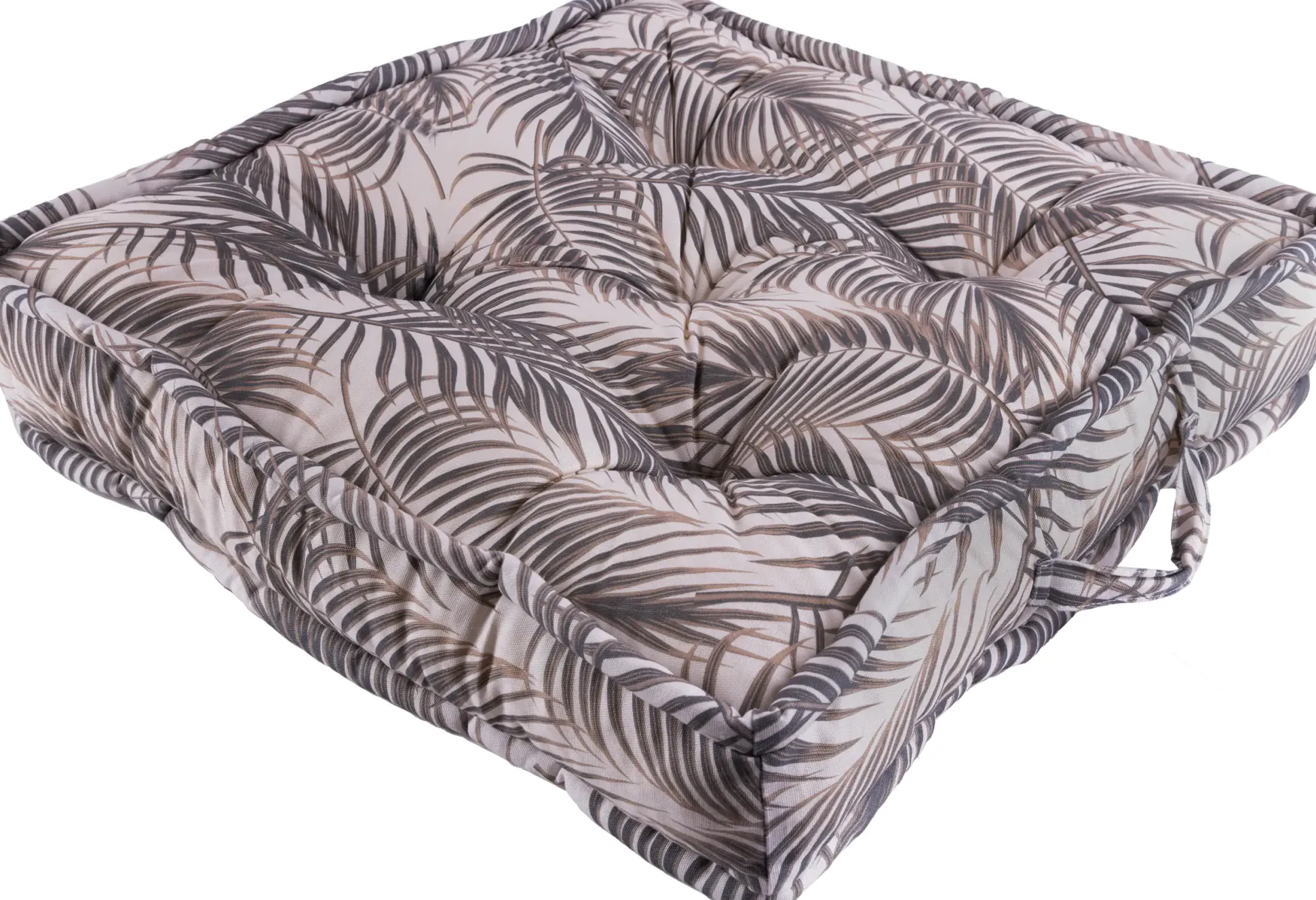 GO-DE Bodenkissen 60 cm x 60 cm x 12 cm Palmy grau