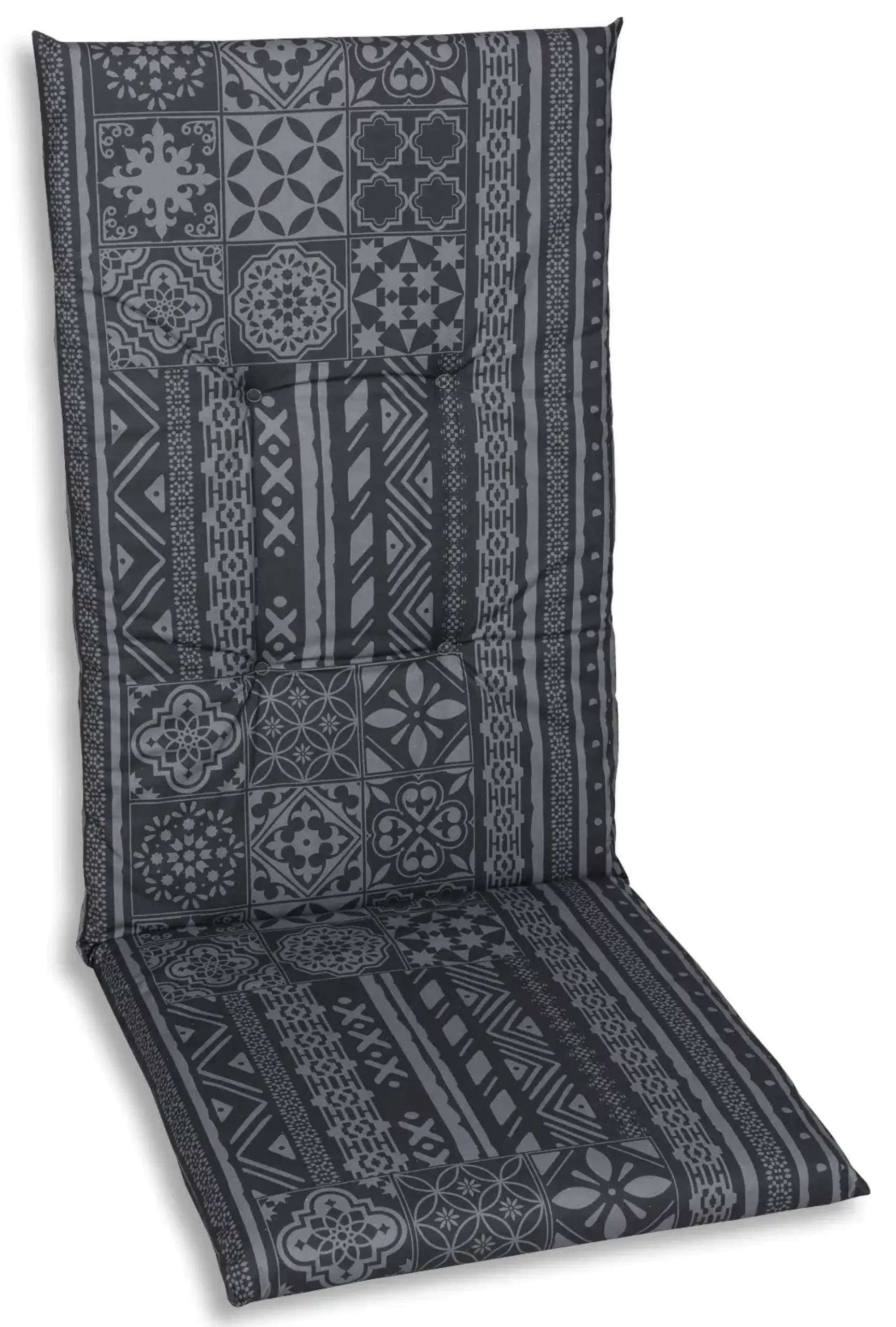GO-DE Hochlehner-Auflage 118 cm x 48 cm x 5 cm, grau, anthrazit