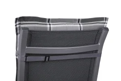 GO-DE Hochlehner-Auflage 123 x 50 x 9 cm, grau kariert