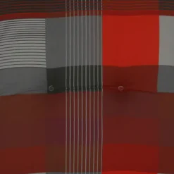 GO-DE Hochlehner-Auflage 120 x 50 x 8 cm, rot kariert