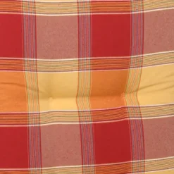 GO-DE Hochlehner-Auflage Classic 120 x 50 x 7 cm, rot kariert