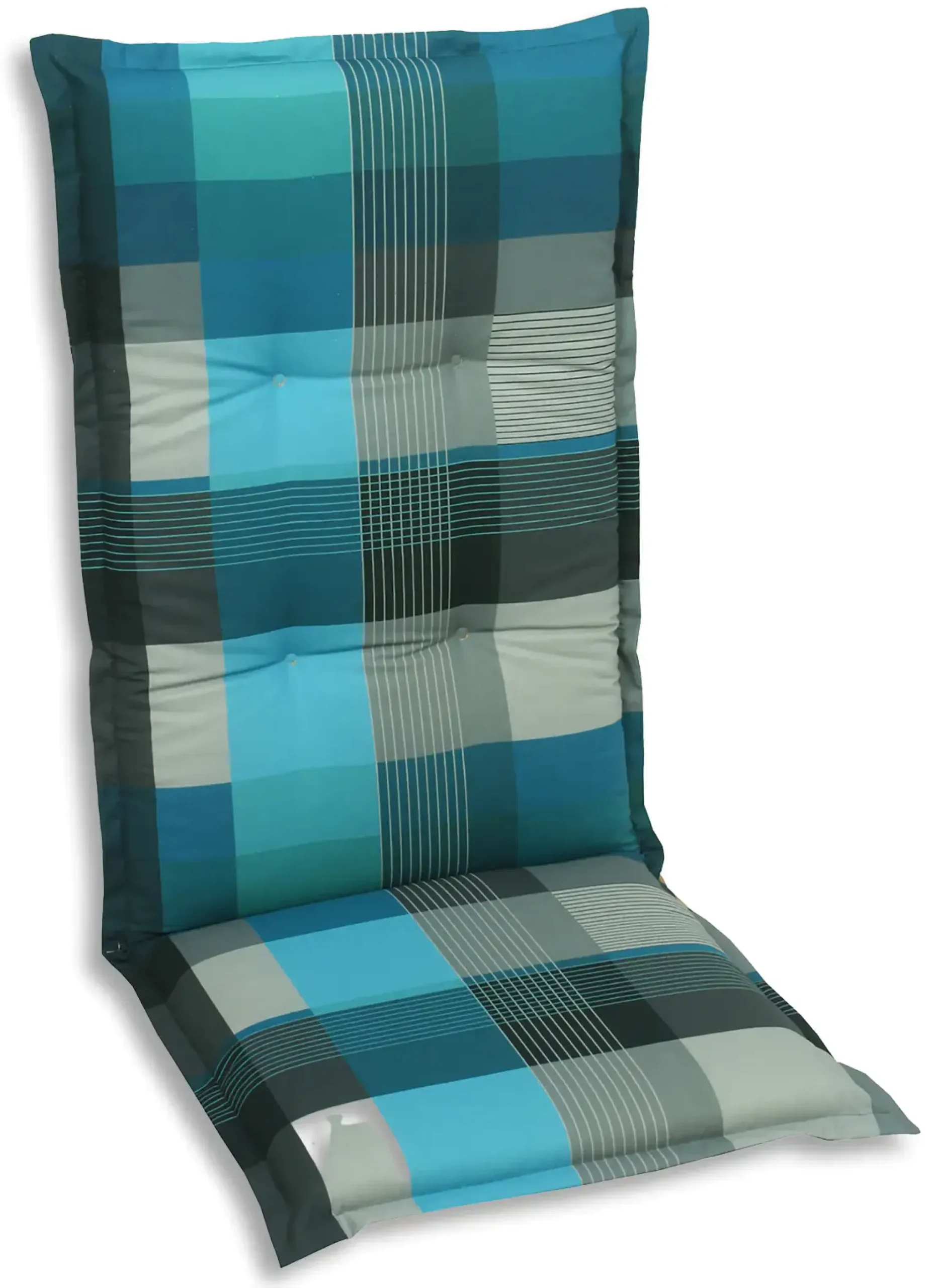 GO-DE Hochlehner-Auflage Classic 120 x 50 x 7 cm, ocean-schwarz