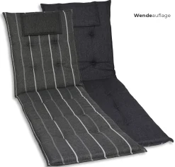 GO-DE Liegen-Auflage 190 cm x 60 cm x 7 cm, grau, anthrazit