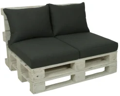 Go-De Loungekissen-Set 80 x 60 x 12 cm, anthrazit