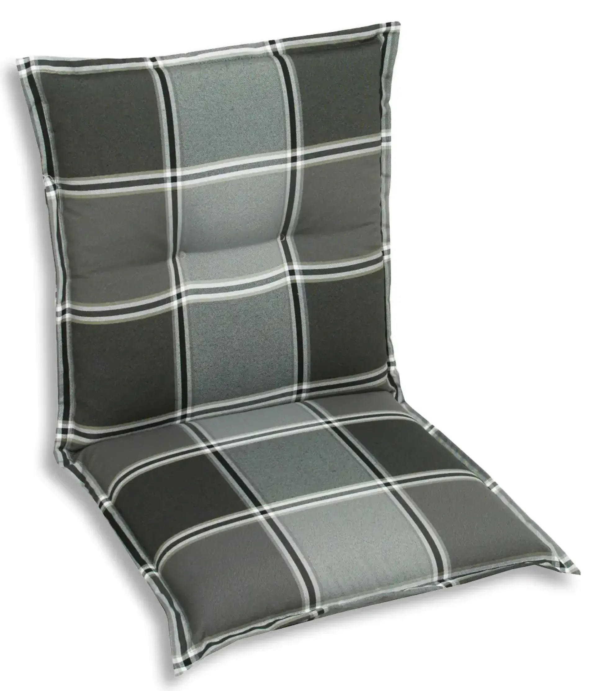 GO-DE Niederlehner-Auflage 100 x 50 x 9 cm, grau kariert