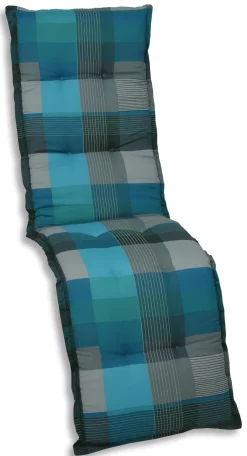 GO-DE Relax-Auflage Classic 170 x 50 x 7 cm, blau kariert